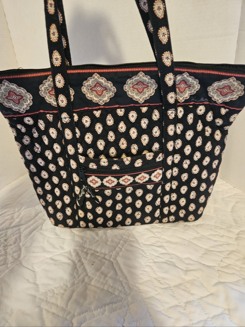 Vera Bradley Black/white/red Tote